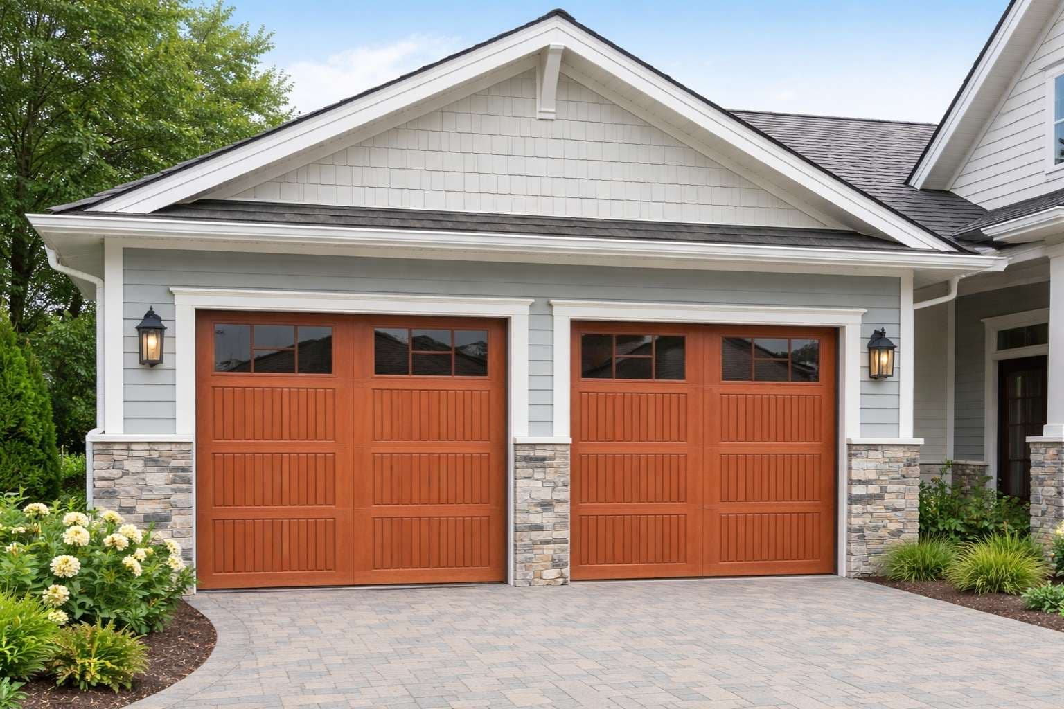 Fiberglass Garage Doors - Model 7800